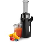 Zuminstant Compact Elektrische Saftpresse (Slow Juicer): kaltgepresst, reich an Nährstoffen, schaumfreier Entsafter, platzsparend, für Kleine Räume, für frisches Obst und Gemüse