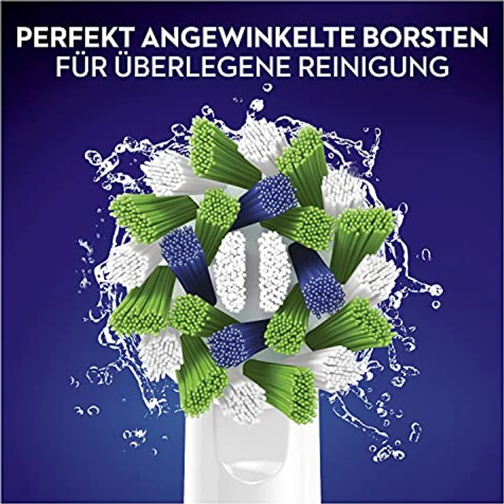 Oral-B CrossAction Aufsteckbürsten mit CleanMaximiser-Borsten für ganzheitliche Mundreinigung, 8 Stück – Bild 3