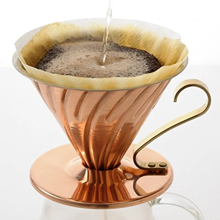 Hario Handfilter, Kaffeebereiter aus Kupfer – Bild 2