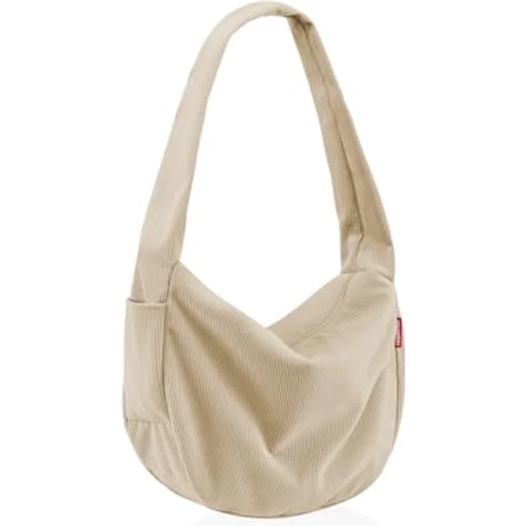 reisenthel Moonbag Schultertasche, beige, 48 cm x 14 cm x 33 cm, 100% Polyester – Bild 1
