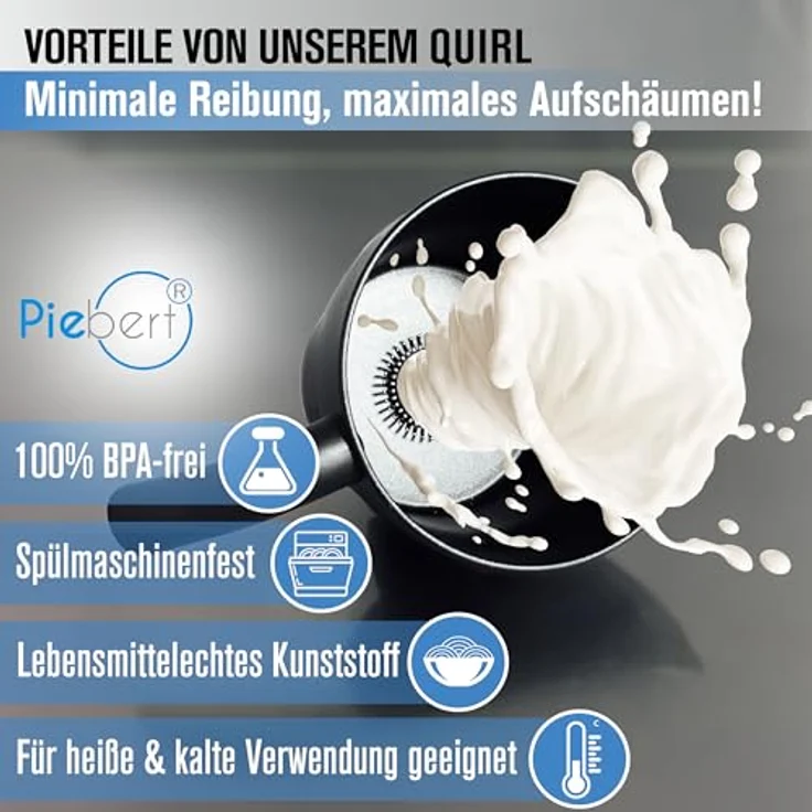 3x Piebert Quirl 39179 für Induktionsmilchaufschäumer kompatibel mit Clatronic MS3326 MS3511 Springlane Mia Arendo 722302704 Jura 70920 Rommelsbacher MS650 Bomann MS361 MS376 Profi Cook PC-MS 1032 – Bild 4