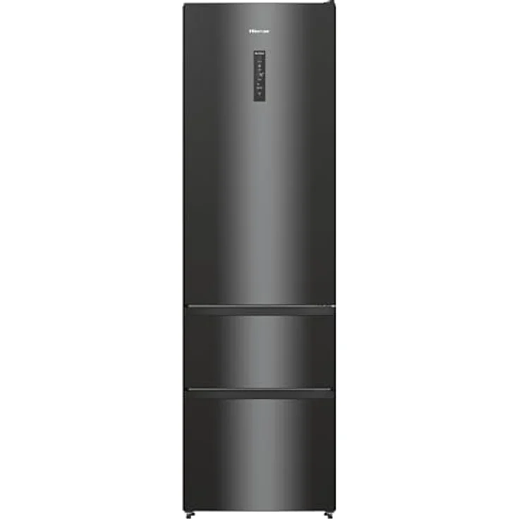 Hisense RM469N4AFD1 Kühl-Gefrierkombination, freistehend, NoFrost, 368 Liter, 229 L Kühlen, 113 L Gefrieren, XtremeFreeze, Smart Fresh, schwarz Inox – Bild 1