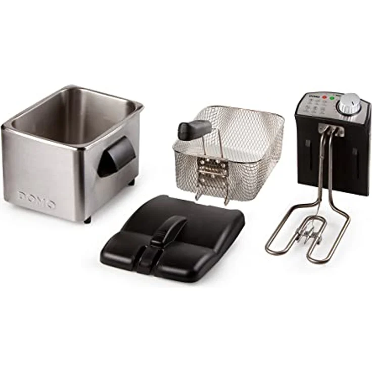 Domo Fritteuse DO458FR, 4 Liter Fassungsvermögen, Thermostat, 3000 Watt – Bild 4