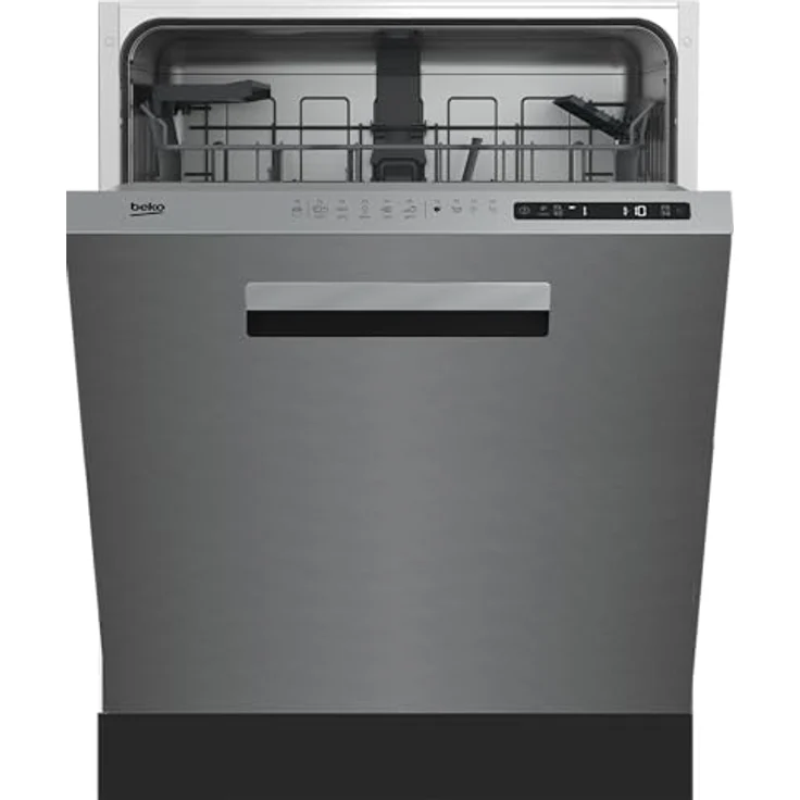 BEKO BDDN25530X Unterbau-Geschirrspüler, 60 cm, 15 Gedecke, 5 Programme, inklusive Besteckschublade und Selbstreinigungsfunktion, Energieeffizienzklasse D – Bild 2