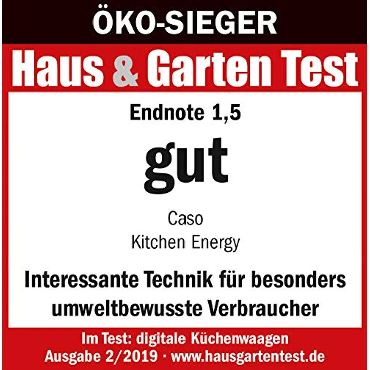 CASO Kitchen Energy Design Küchenwaage, digitale Küchenwaage, batterielose Nutzung durch kinetische Energie, umweltschonend und nachhaltig, bis 5 kg in 1 g-Schritten, edelstahl – Bild 3