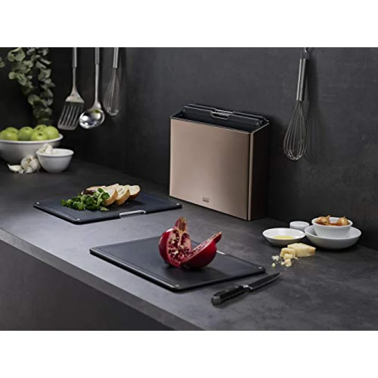 Joseph Joseph Folio Steel 4-teiliges Schneidebrett-Set – Roségold – Bild 5