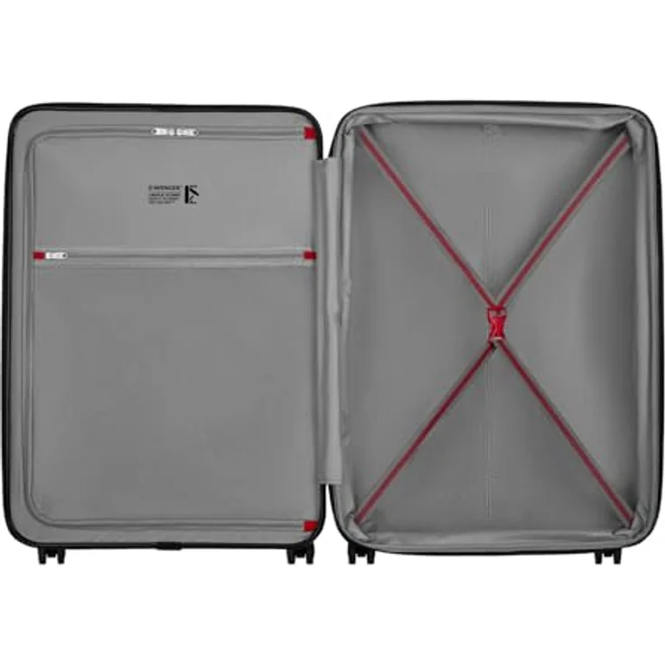 WENGER Trolley Oryson Expandable Hartschalenkoffer, 75 cm, schwarz, 103-121 Liter Volumen, TSA-Zahlenschloss, 4 Lenkrollen – Bild 5