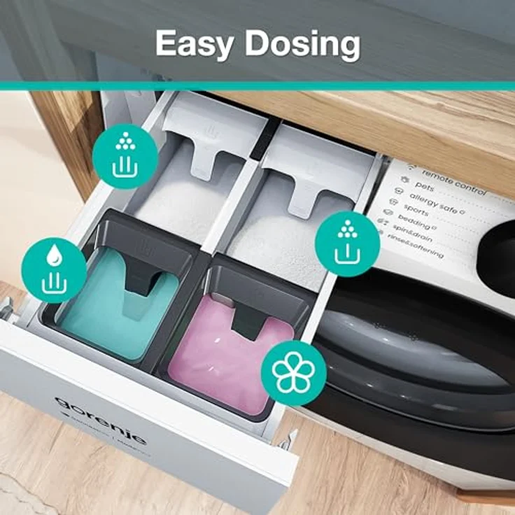 Gorenje W5G474A2P1 Waschmaschine 7 kg, 1400 U/min., WiFi, AdaptTech, ConnectLife, UltraClean, Easydose, weiß – Bild 5