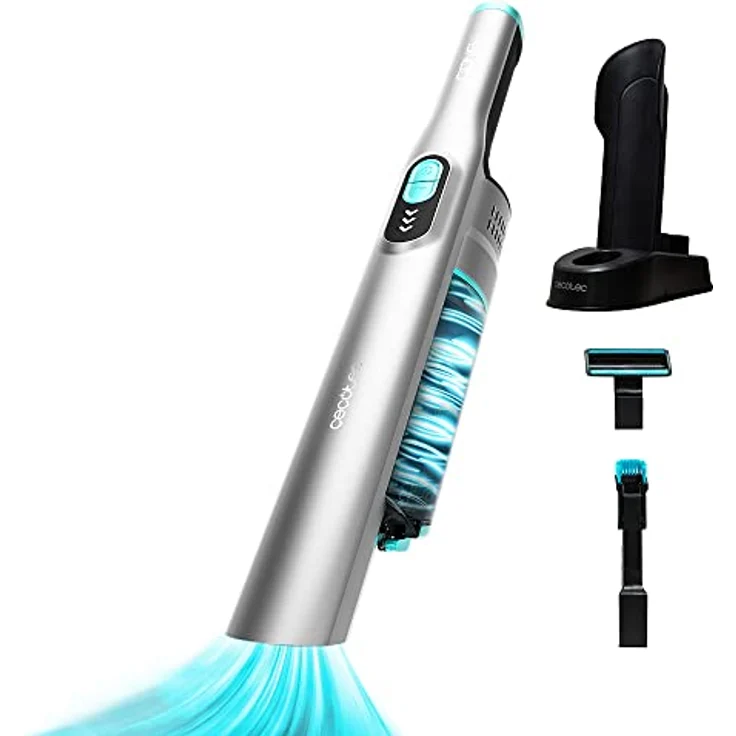 Cecotec Handstaubsauger Conga Rockstar Micro Essential. 90 W, digital, 13 kPa, Autonomie bis zu 40 min, 2 Modi, 2-in-1-Zubehör, Zubehör für Polster und Autoladestation – Bild 1