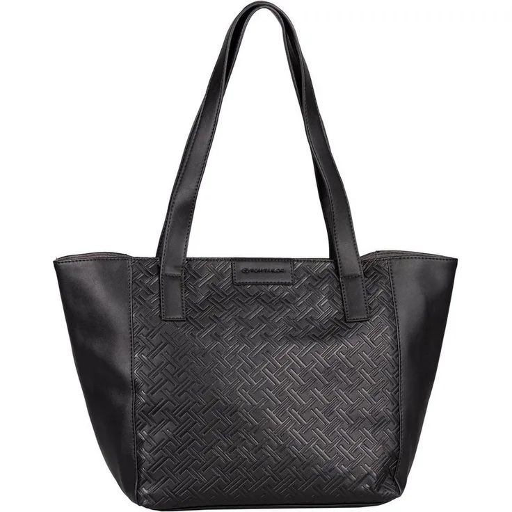 TOM TAILOR Shopper Mirenda, Großer Shopper mit Allover-Logoprägung und Kantenfarbe