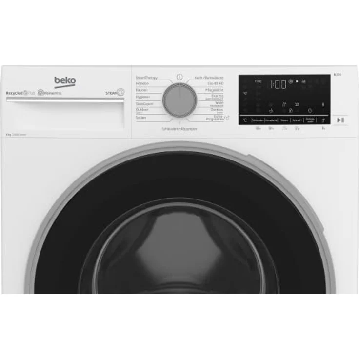 Beko B5WFU584135W, Frontlader-Waschmaschine, A, Fassungsvermögen 8 kg, Standgerät, Breite 60 cm – Bild 9