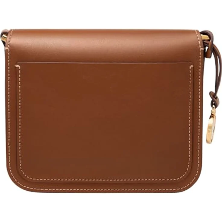 Fossil Lennox Umhängetasche, braun, Leder, verstellbarer Schulterriemen, 1 Zipperfach, Überschlagklappe mit Magnetverschluss – Bild 3