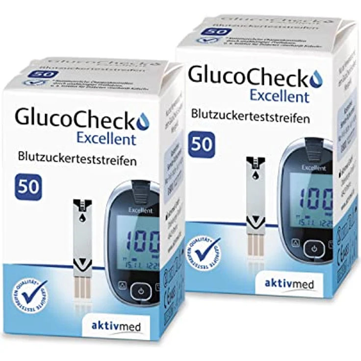 GlucoCheck Excellent Starter-Set (mg/dl) mit 110 Blutzuckerteststreifen – Bild 4