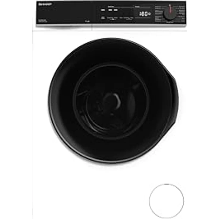 SHARP ES-PRO014WA-DE Waschmaschine Frontlader, 10kg, 1400U/min, Inverter, 15 Programme inklusive 60 Minuten Kurzprogramm, Dampffunktion, WiFi, AquaStop, Weiß – Bild 1