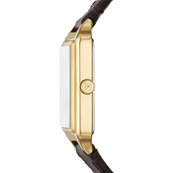 Fossil Damen Analog Quarz Uhr mit Leder Armband ES5367, braun, wasserdicht bis 50 m – Bild 3