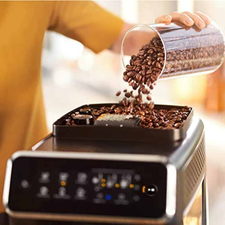 Philips 2200 Serie EP2221-40 Kaffeevollautomat mit integriertem Mahlwerk, 2 Kaffeespezialitäten, Schwarz-Klavierlack-schwarz – Bild 6