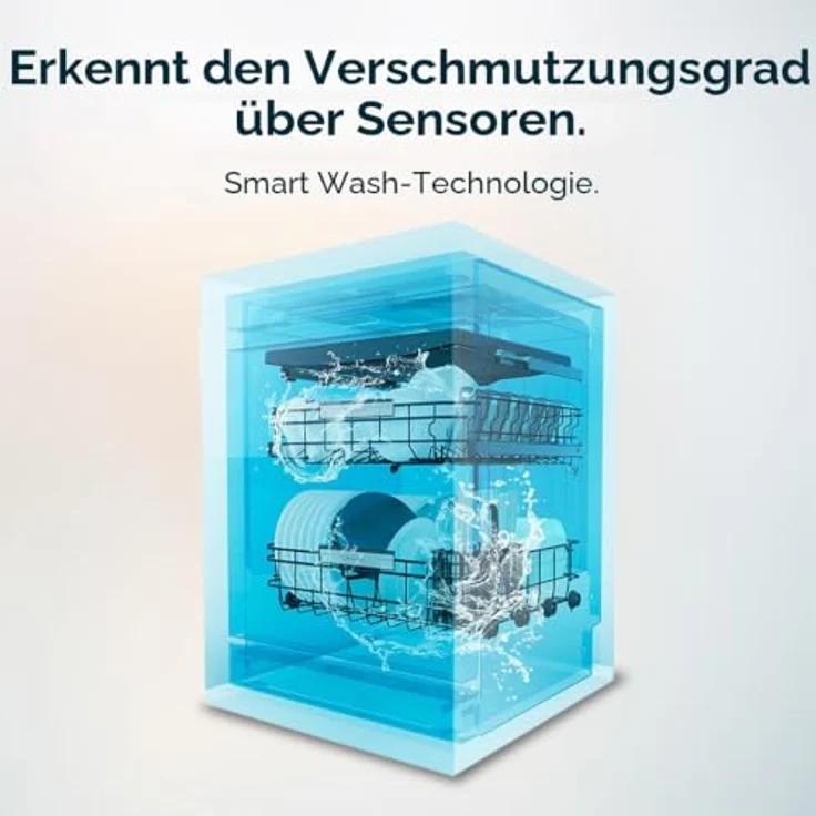 Cecotec Bolero Aguazero 6320, Geschirrspüler aus Edelstahl mit 15 Maßgedecken und 8 Waschprogrammen, inklusive Smart Wash-Technologie und Turbo Dry+ – Bild 7