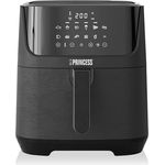 Princess Digitale Heißluftfritteuse – 6,5 L mit herausnehmbarer Trennwand – 60 Prozent weniger Energieverbrauch – Digitaler Touchscreen – 12 Programme – Ohne Öl – Schwarz