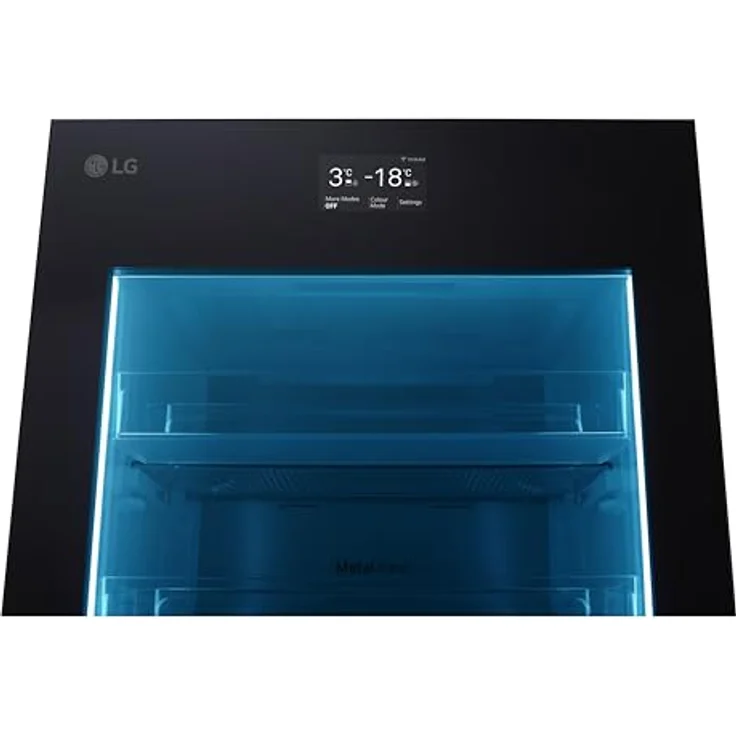 LG GBG719MDNN, Klasse D, 352 L, MoodUp Kühl-Gefrierkombination mit InstaView, indivuell einstellbarer Farbänderungen, Musik Kollektion, LCD Display, Total No-Frost, Kompressor mit 10 Jahren Garantie – Bild 4