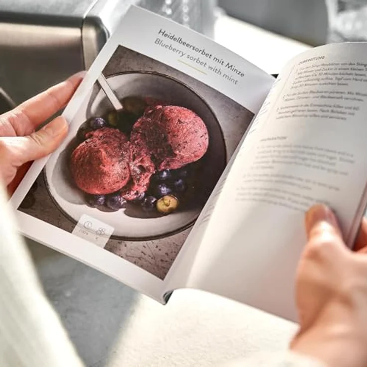 Springlane Eismaschine mit Kompressor Emma, inkl. Rezeptheft, 1,5 l, 150 W, Anthrazit – Bild 5
