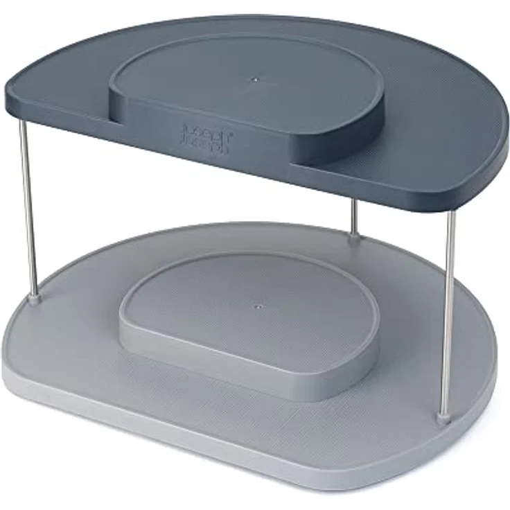 Joseph Joseph CupboardStore 2-stufiger drehbarer Organizer Grau für den Küchenschrank – Bild 2