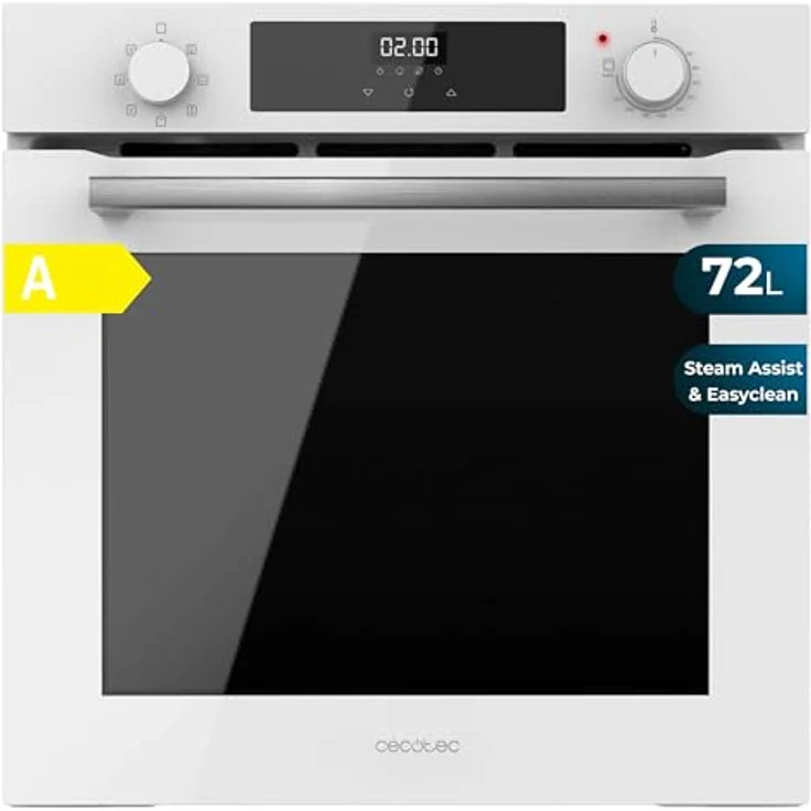 Cecotec Bolero Hexa M226000 Glass White A, 60 cm, 2800 W, 72 l, 7 Funktionen, Grillmodus, Steam Assist, Energieklasse A – Bild 1