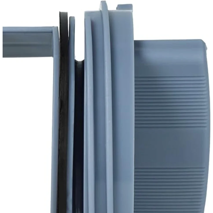 vhbw Flusensieb für Neff Waschmaschinen und Trockner, 6,3 cm Durchmesser mit Dichtungsring, schwarz/blau – Bild 5