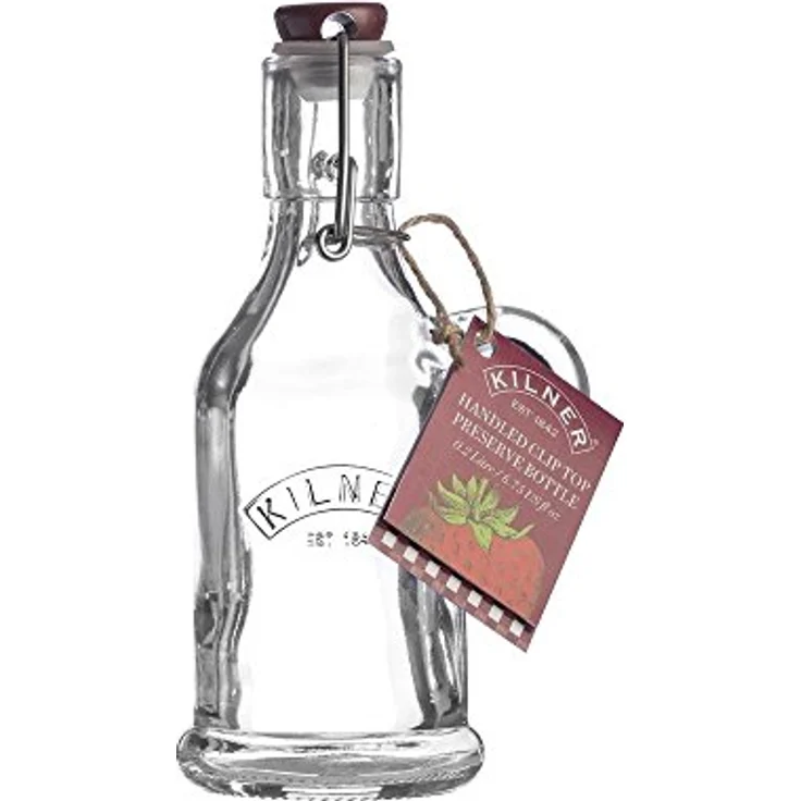 Kilner Bügelverschluss Flasche mit Henkel, 0.2 Liter Einkochglas, Glas, transparent – Bild 4