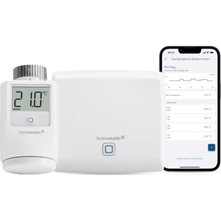 HomeMatic Homematic IP Smart Home Starter Set Mini Heizen, Digitale Heizungssteuerung mit App, Alexa & Google Assistant, Einfache Installation, Energie sparen, Artikelnummer 158096A1 – Bild 2