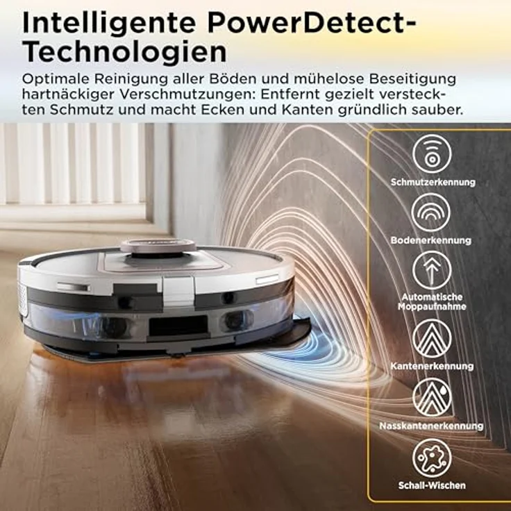 Shark ThermaCharged PowerDetect Nass- und Trocken-Saugroboter mit DirtDetect, FloorDetect, EdgeDetect, NeverStuck-Technologie und automatischer Wischpadreinigung – Bild 5