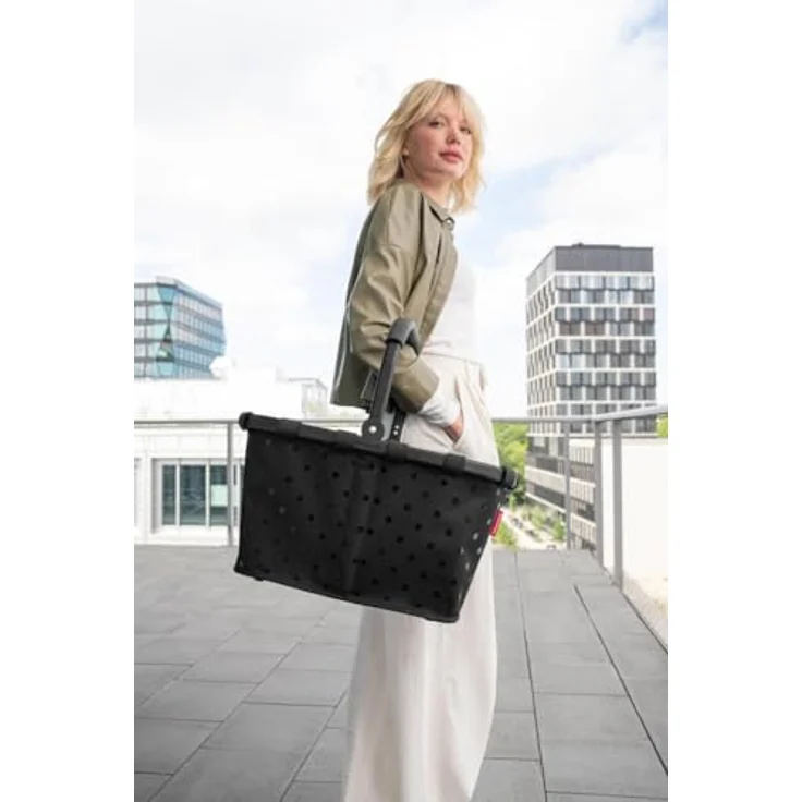 reisenthel Carrybag Einkaufstasche 48 cm, lila, aus 100% PET, faltbar und langlebig – Bild 7