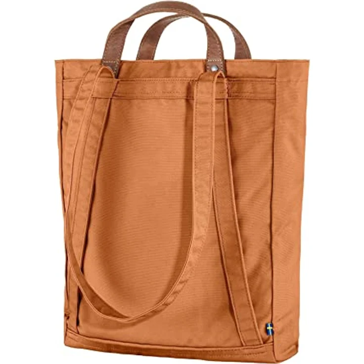 Fjällräven Totepack No.1 Shopper, 2in1 Rucksack-Tasche aus wasserabweisendem G-1000®, A4-fähig, orange – Bild 3