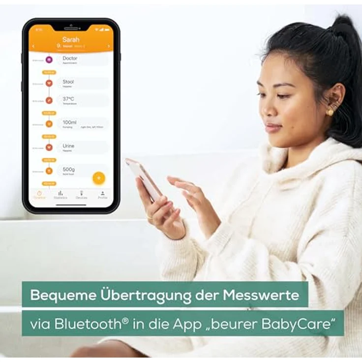 Beurer, Personenwaage, Babywaage Bluetooth BY90 (20 kg) – Bild 4
