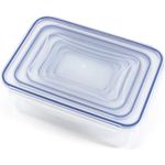 GOURMETMAXX Frischhaltedosen-Set Klick-it, 6-tlg. BPA-frei, luft- & wasserdicht, mikrowellen- und gefrierschrankgeeignet, stapelbar