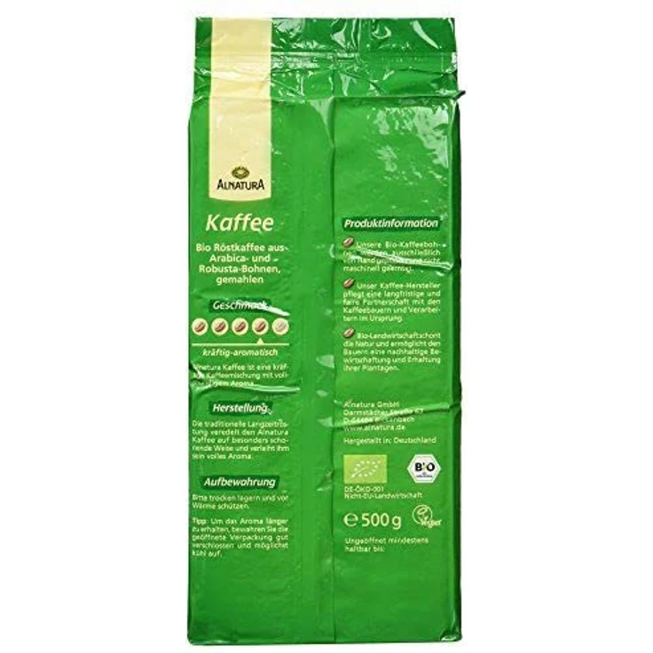 Alnatura Bio Kaffee, gemahlen, 500g - Preisvergleich – Bild 2