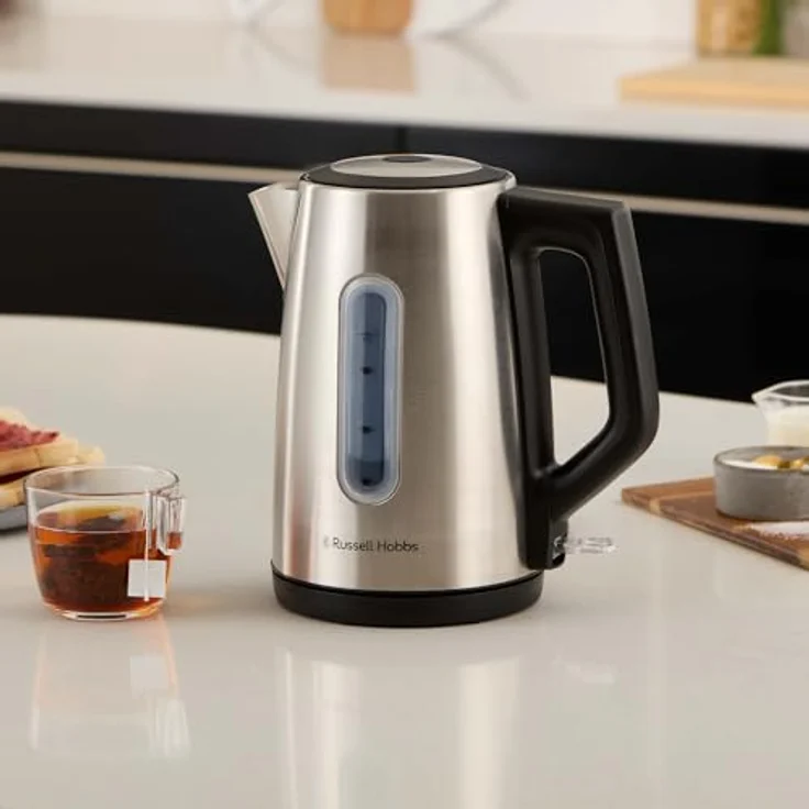 RUSSELL HOBBS Wasserkocher 2400 W, 1,7 L, Schwarz Edelstahl, mit Anzeigeleuchte und Ein/Aus-Schalter – Bild 7