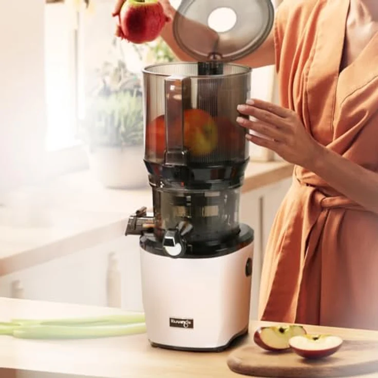 Kuvings | Entsafter AUTO10 | Automatisches Schneiden von Obst und Gemüse | 3L | langsame Rotation | einfache Reinigung | leise (Matt White) – Bild 5