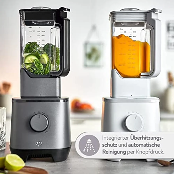 SPRINGLANE Hochleistungsmixer Hanno – Smoothie Maker 2000 W 32000 U/min mit Selbstreinigungsfunktion – inkl. Rezeptheft & Stößel – Bild 5