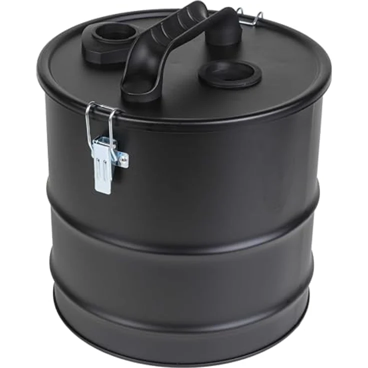 vhbw Aschefilter-Set für Bosch Alpha 29, 231, 24, 25, 31, 232, 30, inkl. Schlauch, Staubsauger-Rohr, Filterkartusche, 18 l Volumen, schwarz/silber – Bild 2