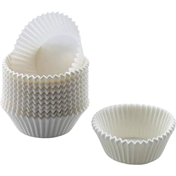 Kaiser Inspiration Mini Muffin Förmchen, 200 Stück, weiß, Ø 4,5 cm, fettdicht, ideal für süße und herzhafte Muffins – Bild 2