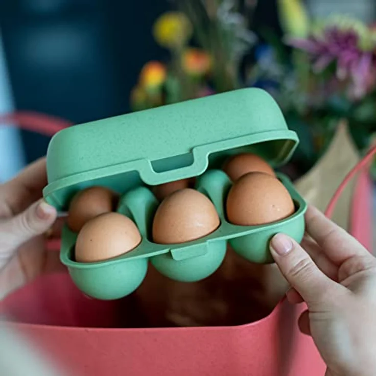 EGGS TO GO MINI Eierbox nature leaf green – Bild 5