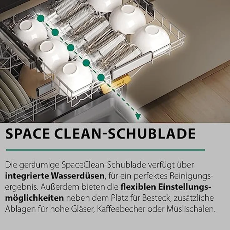 Bauknecht B8I HP42 LC, vollintegrierbarer Geschirrspüler mit MaxiSpace und NaturalDry, Energieeffizienzklasse C, 42 dB – Bild 16