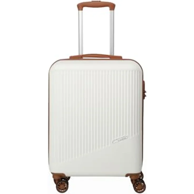Travelite Koffer Bali 4 Rollen Kabinentrolley S 55 cm, Weiss, (34 l, S) - ABS, praktische Innenaufteilung, 4 stabile Rollen – Bild 2