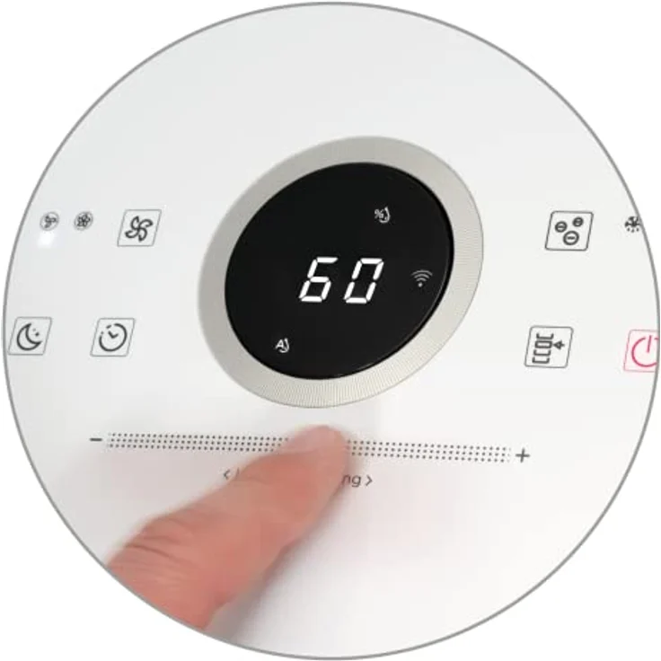 Concept OV2012 Luftentfeuchter mit Luftreiniger 210 Watt Touch-Steuerung Vierfaches Filtersystem Ionisierung Aktivkohlefilter Staubfilter Timer 4 Betriebsarten Steuerung über App 45 dB – Bild 5