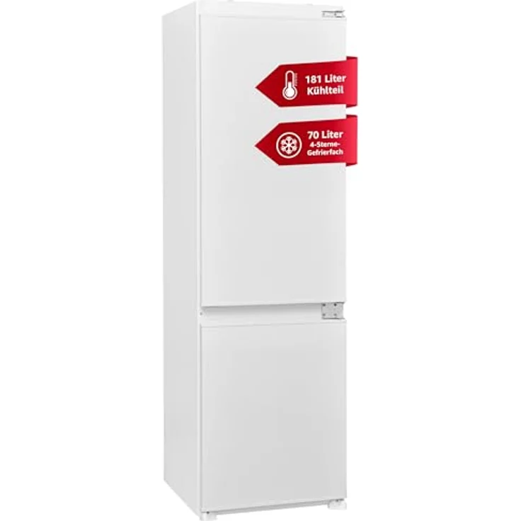 Telefunken Einbau-Kühl-Gefrierkombination | 178cm Nische | 251 Liter | Less Frost, Stilvolles Design und optimale Organisation – Bild 1