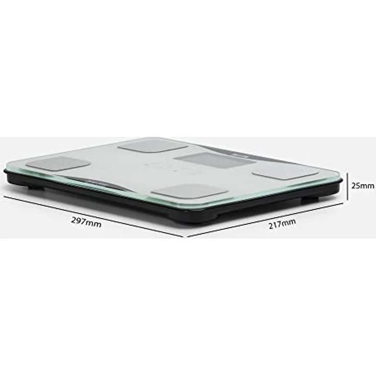 TANITA BC-718 Körperanalysewaage Ultradünnes Glas mit automatischer Erkennung Weiß – Bild 5