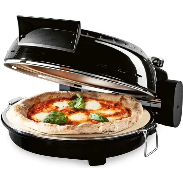 DS Produkte GOURMETmaxx Pizza Maker mit Temperatureinstellung und herausnehmbarem Pizzastein, bis zu 420°C, GS-geprüft