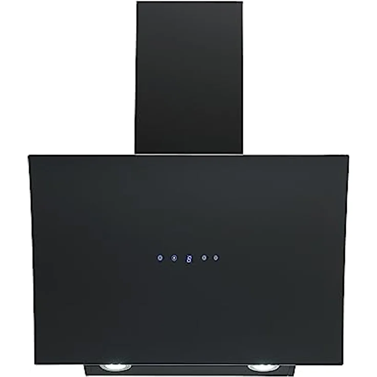 Respekta Dunstabzugshaube kopffrei/Dunstabzugshaube schräg 60 cm/Edelstahlgehäuse mit Glasschirm in Schwarz/Abluft - und Umluftfunktion / CH55060SA++ / A++ / 42–63 dB – Bild 2