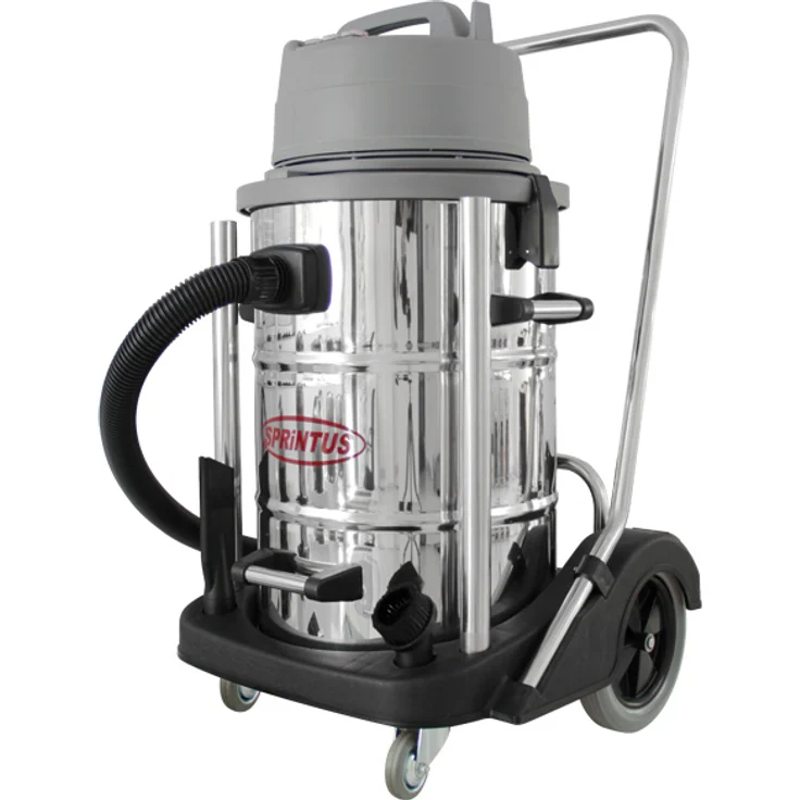 Sprintus Nass- & Trockensauger N 77/3 E, 77 L Edelstahlbehälter, 3600 W, beutellos, 3 Turbinen, inkl. Zubehöraufbewahrung