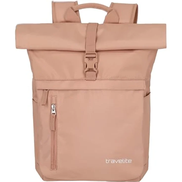 travelite BASICS Rollup Rucksack, Arbeitsrucksack mit gepolstertem Laptopfach bis 15,6 Zoll, atmungsaktive Rückwand, vielseitig einsetzbar in Trendfarben – Bild 1